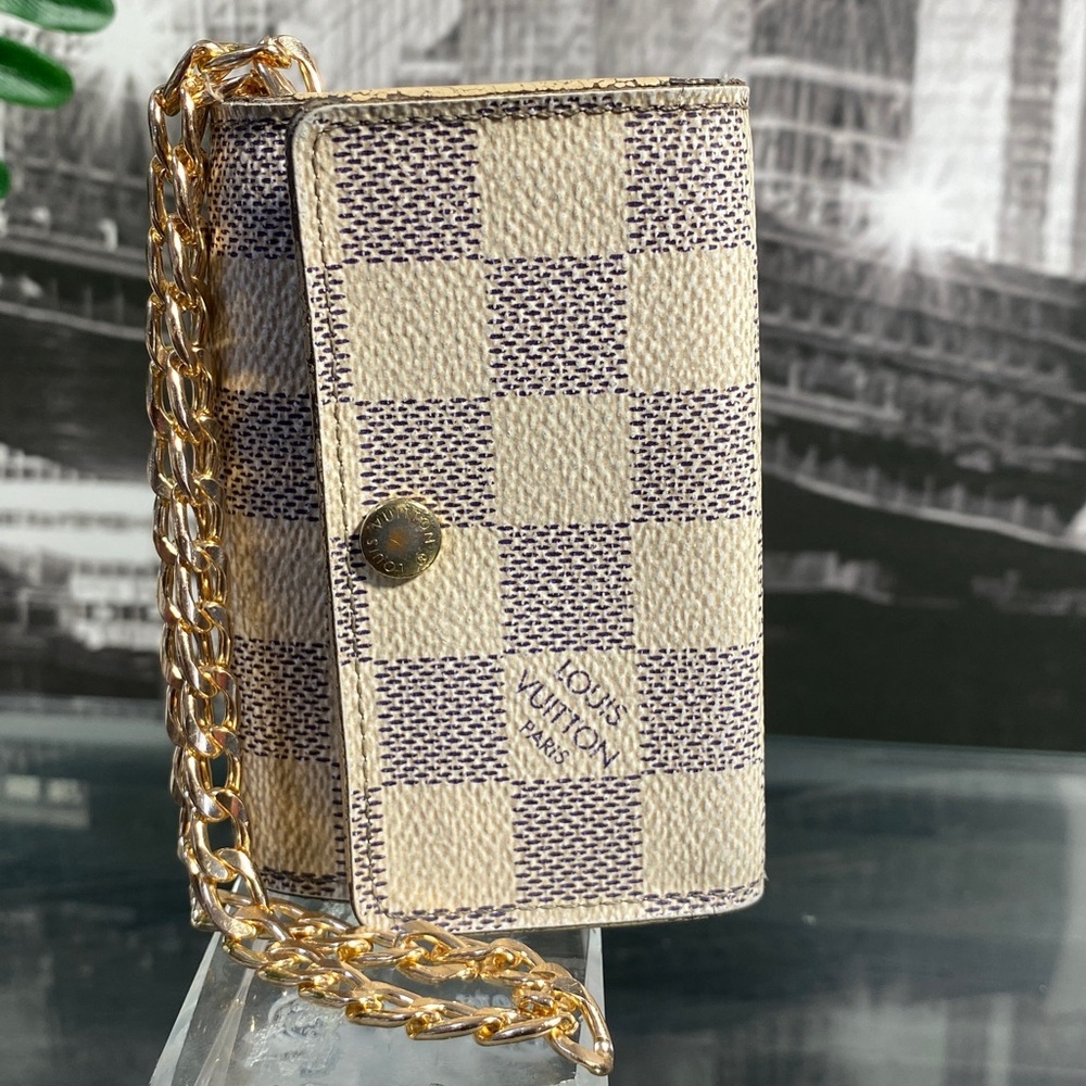 Authentic Louis Vuitton Damier Azur Key Card Holder - Picture 3 of 17